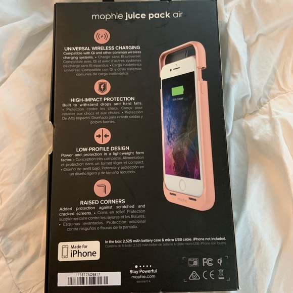 Mophie juice pack air charging case for iphone 7/8 - Picture 2 of 5